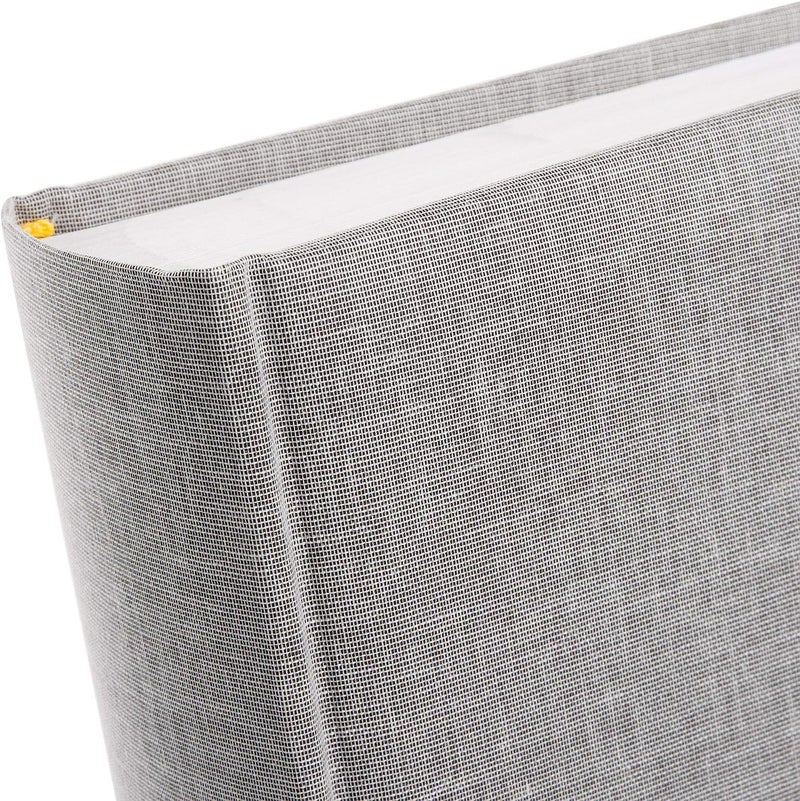 Goldbuch Summertime Trend 2 Photo Album with 100 White Pages with Protective Dividers and Linen Cover for up to 600 Pictures Paper 30 x 31 cm, Grey, 60 cm - Image 4