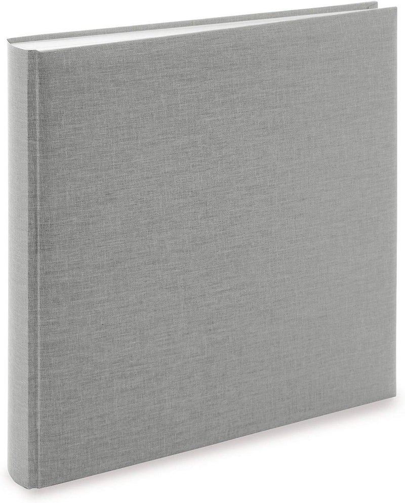 Goldbuch Summertime Trend 2 Photo Album with 100 White Pages with Protective Dividers and Linen Cover for up to 600 Pictures Paper 30 x 31 cm, Grey, 60 cm - Image 2