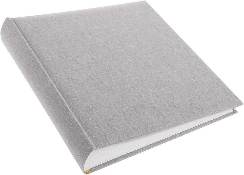 Goldbuch Summertime Trend 2 Photo Album with 100 White Pages with Protective Dividers and Linen Cover for up to 600 Pictures Paper 30 x 31 cm, Grey, 60 cm - Image 3
