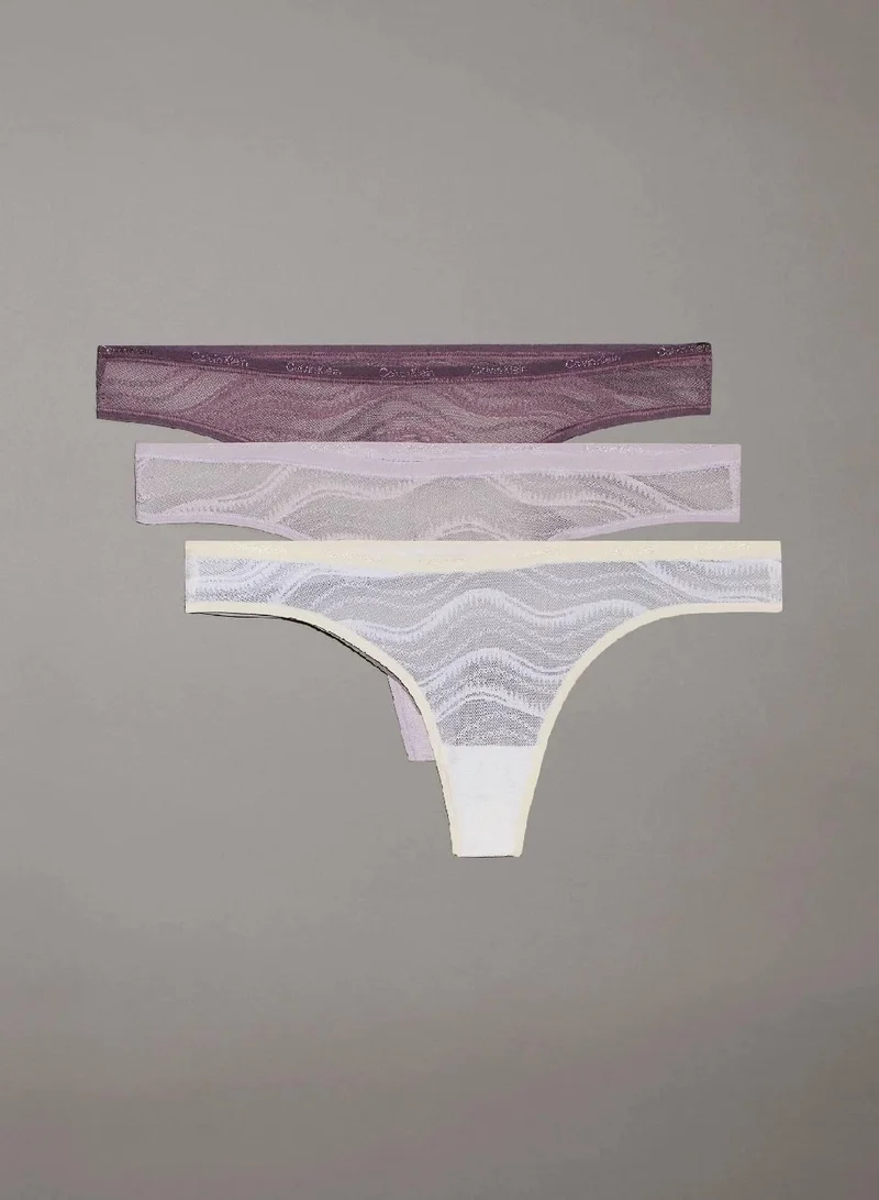 CALVIN KLEIN 3 Pack Lace Bikini Briefs