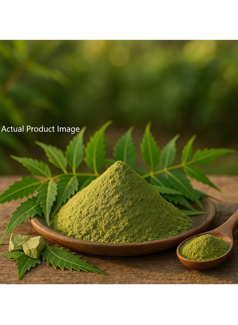 مملكة الإكسسوارات مسحوق النيم (250 غرامًا) - طبيعي ونقي 100% | مناسب للبشرة والشعر | يُحارب حب الشباب والبقع ويهدئ البشرة المتهيجة | يُقوي الشعر ويُقلل من القشرة ويُعزز صحة فروة الرأس - Image 4