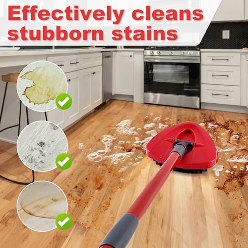 DLAIMI Scrubber Mop Head for Ocedar, Upgrade Scrub Brush for Ocedar, Spin Mop Scrub Brush Head for Ocedar EasyWring 1-Tank, More Bristles Scrub Brush Attachment for Bathroom - Image 4