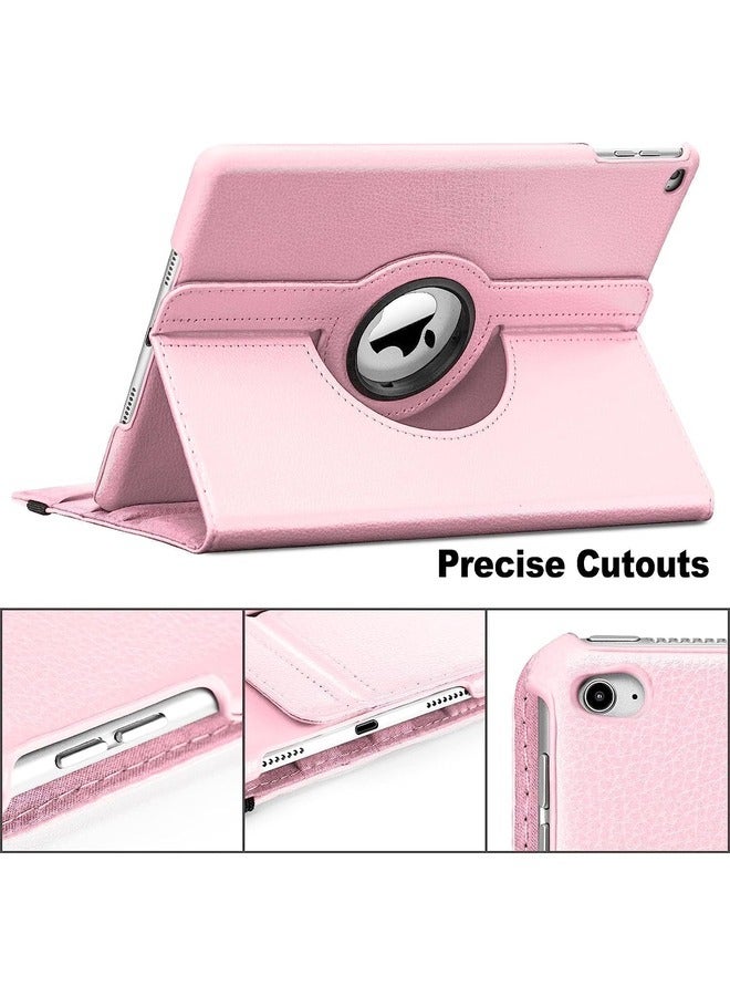 ELTRAZONE 360 Degree Rotating Case Cover for iPad 9.7 (2018/2017), iPad Air 2, iPad Air - Auto Sleep/Wake - Pink - Image 4