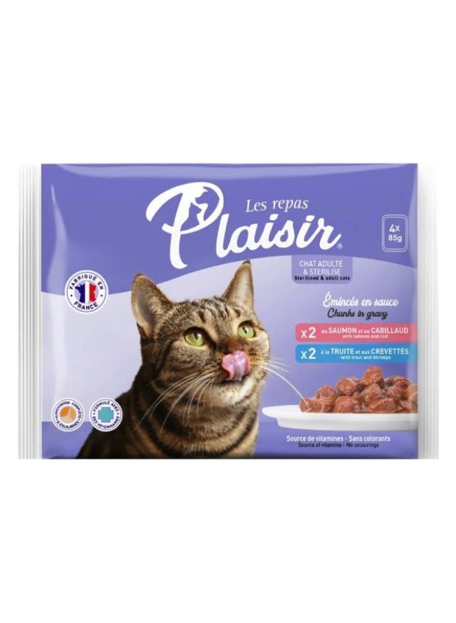 Cat Chunks Salmon & Trout - 4x85g