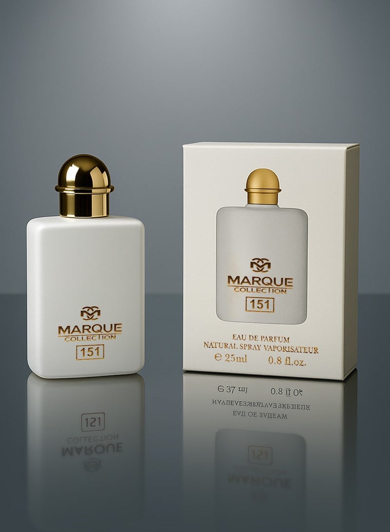 MARQUE COLLECTION Floral Perfume for Women - Marque Collection No. 151 |  Long Lasting Vanilla Perfume for Women | Elegant Everyday Scent | 25ml - Image 1