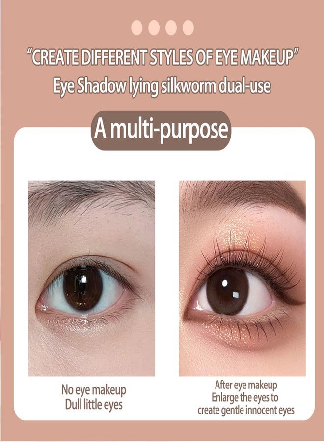 ADMD Two Color Eyeshadow Stick Champagne Gold + Silver Gray Shimmer & Smoky Eye Shadow Pen for Puffiness Reduction, Brightening, Long-Lasting Wear Daily & Evening Makeup(03#) - Image 5