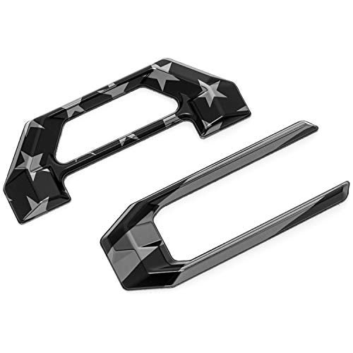 EyeCatcher Pro Series Tailgate Letter Inserts Compatible with 2016-2023 Tacoma (American Flag BLKCHRMBLK) - Image 1