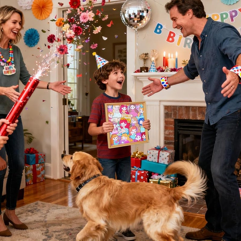 Wooden Paintable Cartoon Jigsaw Puzzles Educational Toys For Girls Kids Birthday Gift - Image 4