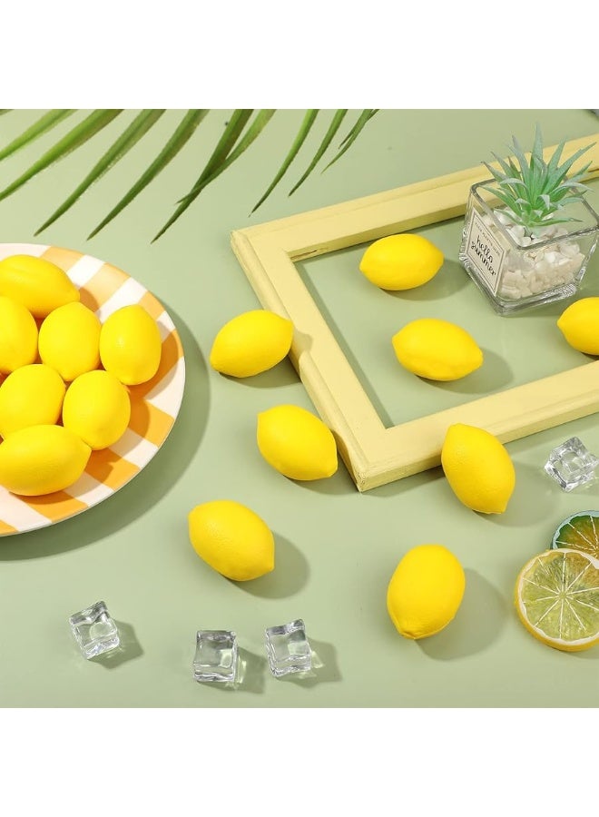 Hungdao 20 Pack Lemon for Party Favors Mini Foam Lemon Relieve Stress Ball Slow Rising Funny Lemon Stress Relieve Toys for School Carnival Themed Party Prize Bag Fillers - Image 1