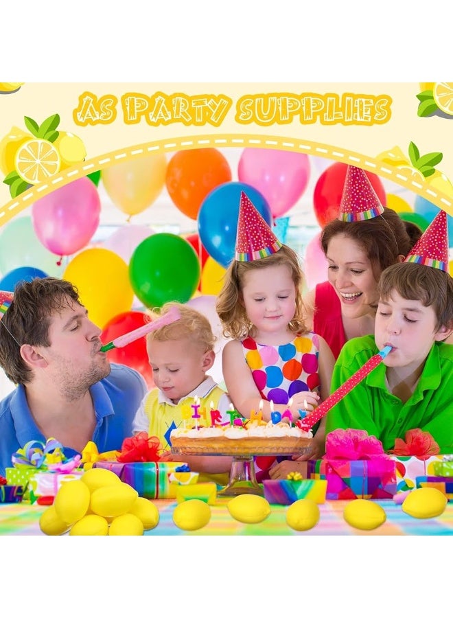 Hungdao 20 Pack Lemon for Party Favors Mini Foam Lemon Relieve Stress Ball Slow Rising Funny Lemon Stress Relieve Toys for School Carnival Themed Party Prize Bag Fillers - Image 3