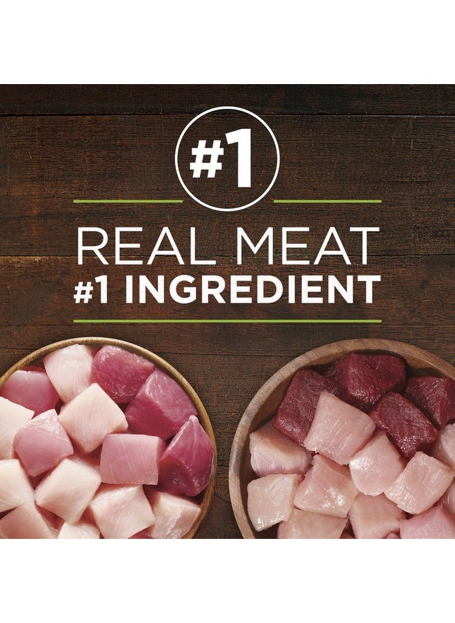 بيورينا ون مجموعة متنوعة من الأطعمة الرطبة عالية البروتين للكلاب من True Instinct Classic Ground Grain-Free Formulas مع لحم الديك الرومي الحقيقي ولحم الغزال، والدجاج الحقيقي والبط - (عبوة من 6 عبوات) 13 أونصة  - Image 5
