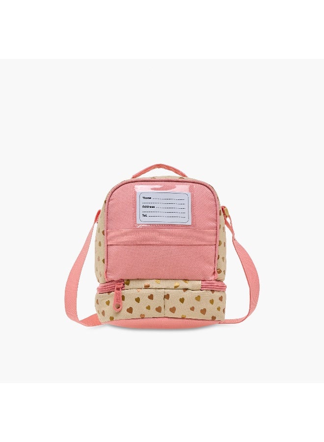 Must Lunch Bag-Butterfly-2 Cmprt-7L-Age 5-8 (Polyester) Yellow \ 24X12X20 - Image 3