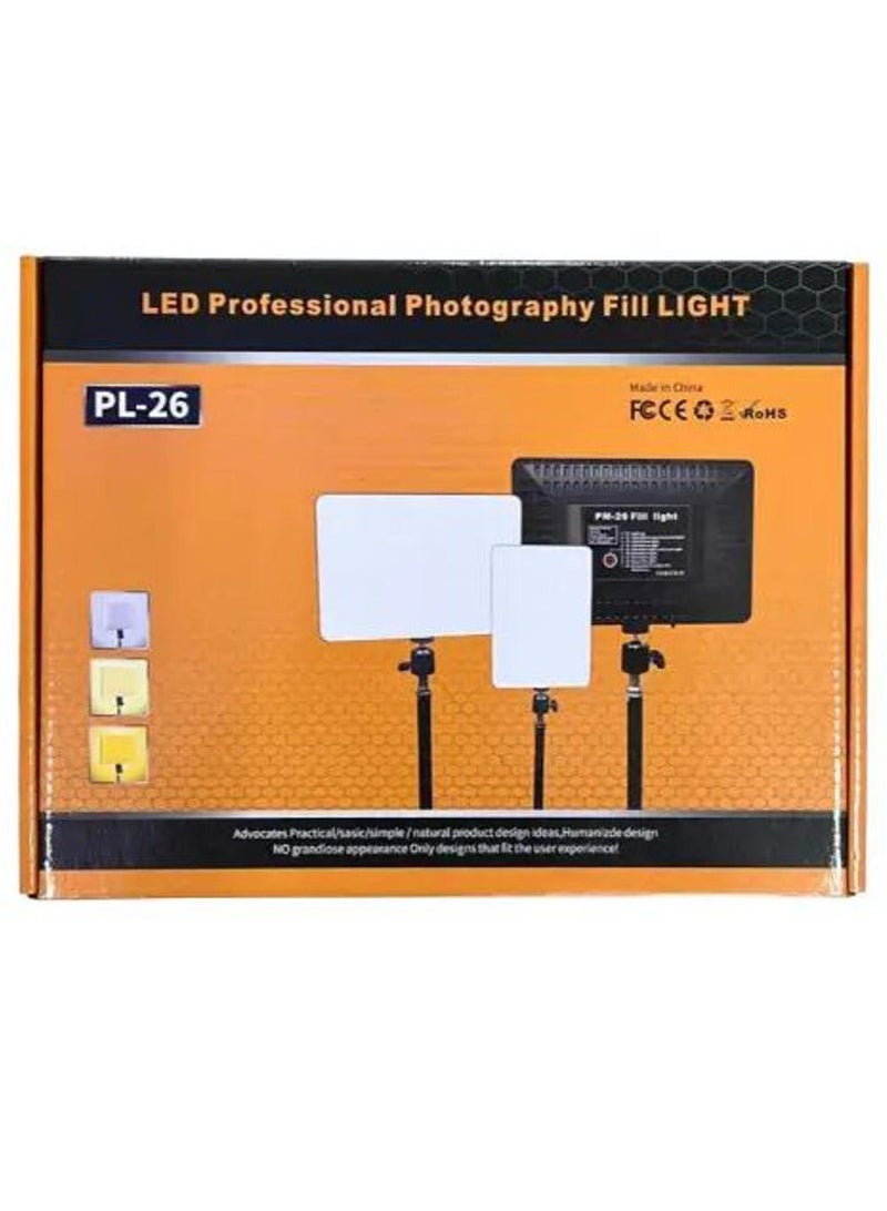 هوميفا إضاءة LED احترافية للتصوير الفوتوغرافي PL-26 - Image 1