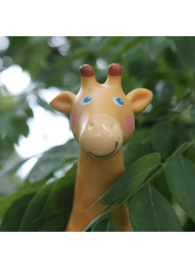HABA - HABA Little Friends Giraffe - 6.75" Chunky Plastic Zoo Animal Toy Figure - Image 1