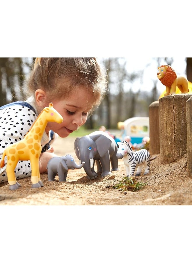 HABA - HABA Little Friends Giraffe - 6.75" Chunky Plastic Zoo Animal Toy Figure - Image 1