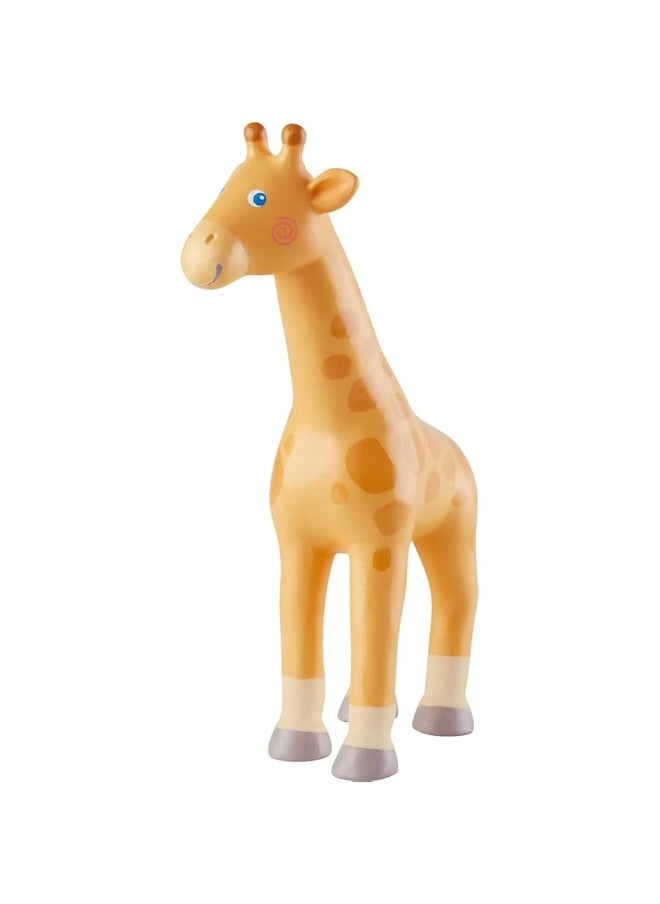 HABA - HABA Little Friends Giraffe - 6.75" Chunky Plastic Zoo Animal Toy Figure - Image 1
