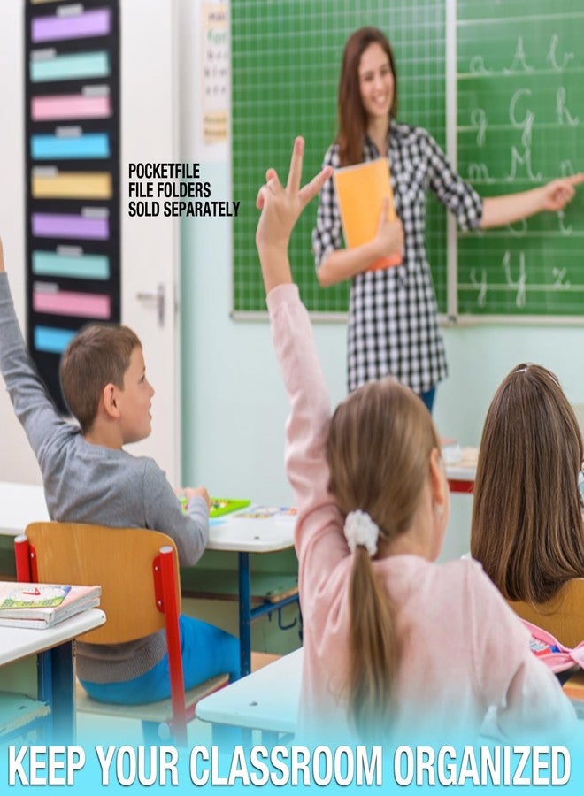 Ultimate Office WalMaster Heavy Duty, 30-Pocket Wall Chart Filing System WITH LABEL HOLDERS for Classroom and Office, File Organizer Includes Mounting Hardware & Door Hooks POCKETFILES SOLD SEPARATELY - Image 5