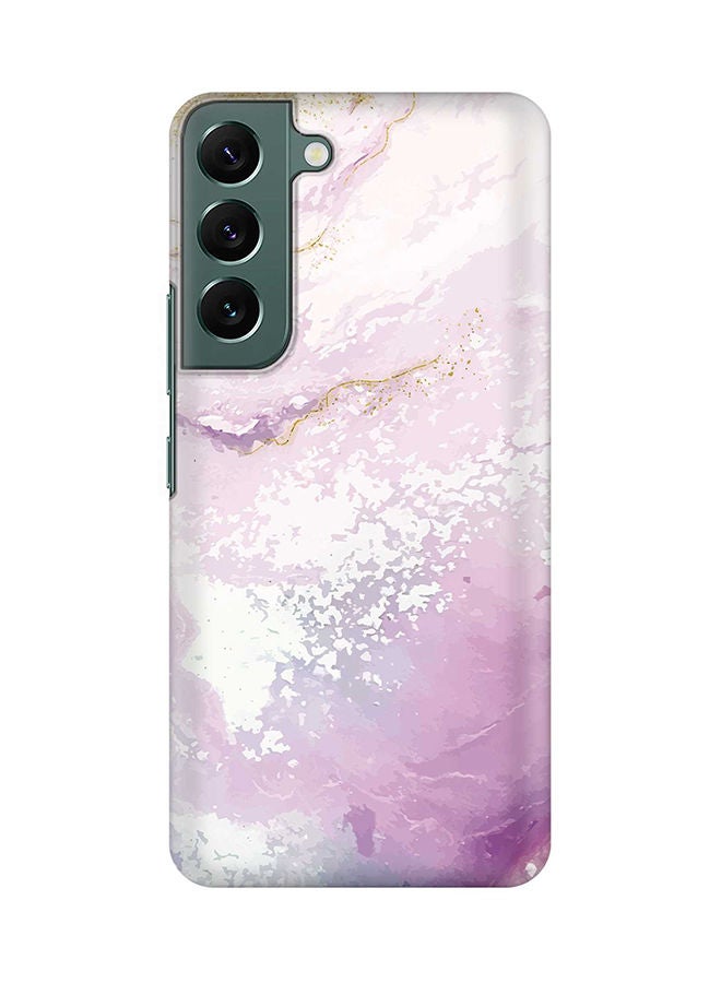 Stylizedd Case for Samsung Galaxy S22 5G Slim Snap Classic Series Shield Matte Finish Print - Marble Print Marine - Image 1