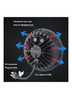 NIBEMINENT 1-Piece Round LED Projector Headlight  - Image 4