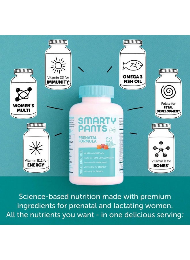 SmartyPants - Prenatal Vitamins For Women With Dha And Folate Daily Gummy Multivitamin: Vitamin C B12 D3 Zinc For Immunity & Omega 3 Fish Oil 80 Count (20 Day Supply) - Image 1