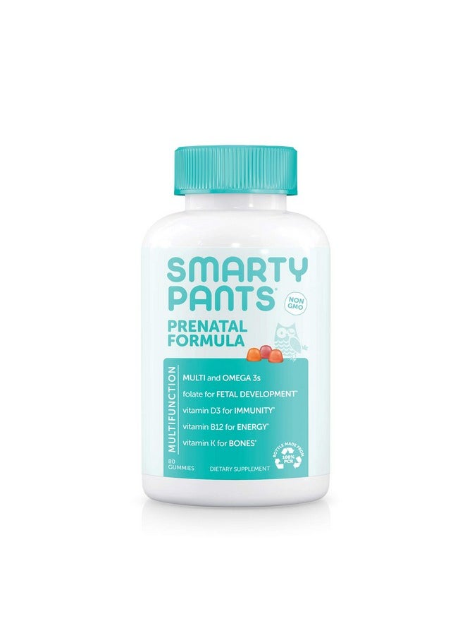 SmartyPants - Prenatal Vitamins For Women With Dha And Folate Daily Gummy Multivitamin: Vitamin C B12 D3 Zinc For Immunity & Omega 3 Fish Oil 80 Count (20 Day Supply) - Image 1