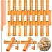 Chuangdi 24 Pcs Hair Perm Rods Plastic Cold Wave Perming Curlers Hair Rollers with Steel Pintail Comb Rat Tail Comb Tools for Hairdressing StylingOrange087inches - Image 2