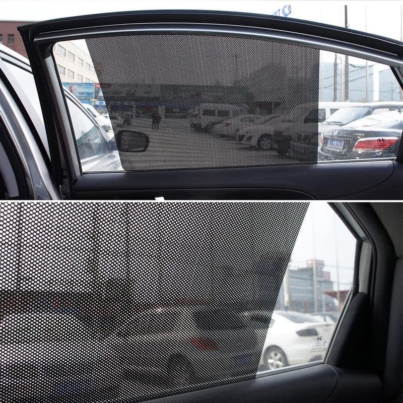 Khazna Sun Visor Sunshade Extender for Car Side Window Windshield Sun Shade Anti-Glare Car Sun Visor Protects from Sun Glare, Snow Blindness, Rays, Universal for Cars, SUVs Trucks 4 Pack - Image 2