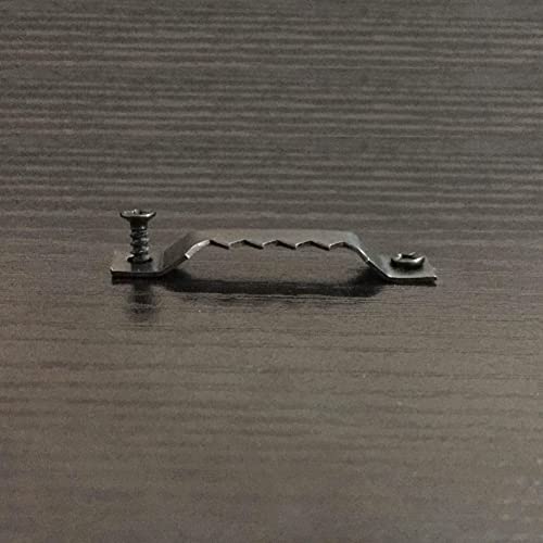 EesTeck 100 Pack Small Sawtooth Picture Hangers Steel Picture Hangers Picture Frames Hangers with Screws Picture Hang Solutions, for Hanging Clock Paintings Artwork Picture Frame Hook Photos (Black) - Image 4