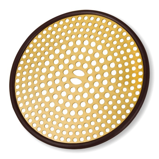 304 STAINLESS STEEL HAIR CATCHER SHOWER DRAIN COVER WITH SILICONE SHOWER STALL DRAIN STRAINER BATHTUB HAIR STOPPER BATHROOM HAIR TRAP FLOOR DRAIN PROTECTOR BRUSHED GOLD BRASS 433 INCH ROUND FLAT