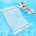 Sratte Pool Float Hammock Inflatable Water Glitter 4in1 MultiPurpose Inflatable Swimming Pool Floats Adults PVC Water Hammock Lounge Floaties for PartySilver - Image 3