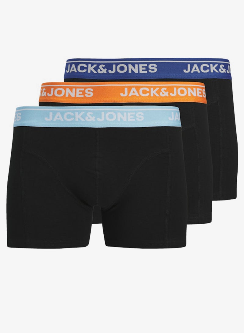 Jack & Jones Junior Youth 3 Pack Of Logo Trunks - Image 1