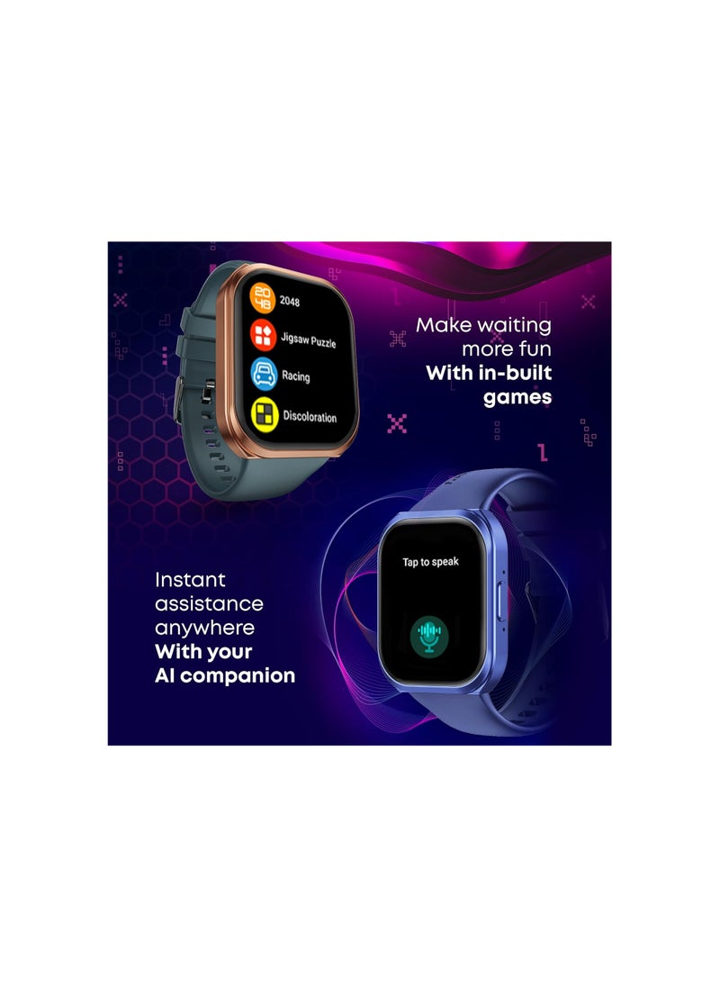 Generic - Fastrack Limitless FS1+ Smartwatch| 2.01" UltraVU Display|950 Nits Brightness|SingleSync BT Calling|Nitro Fast Charging|110+ Sports Modes|200+ Watchfaces|Upto 7 Day Battery, Matte Black - Image 1