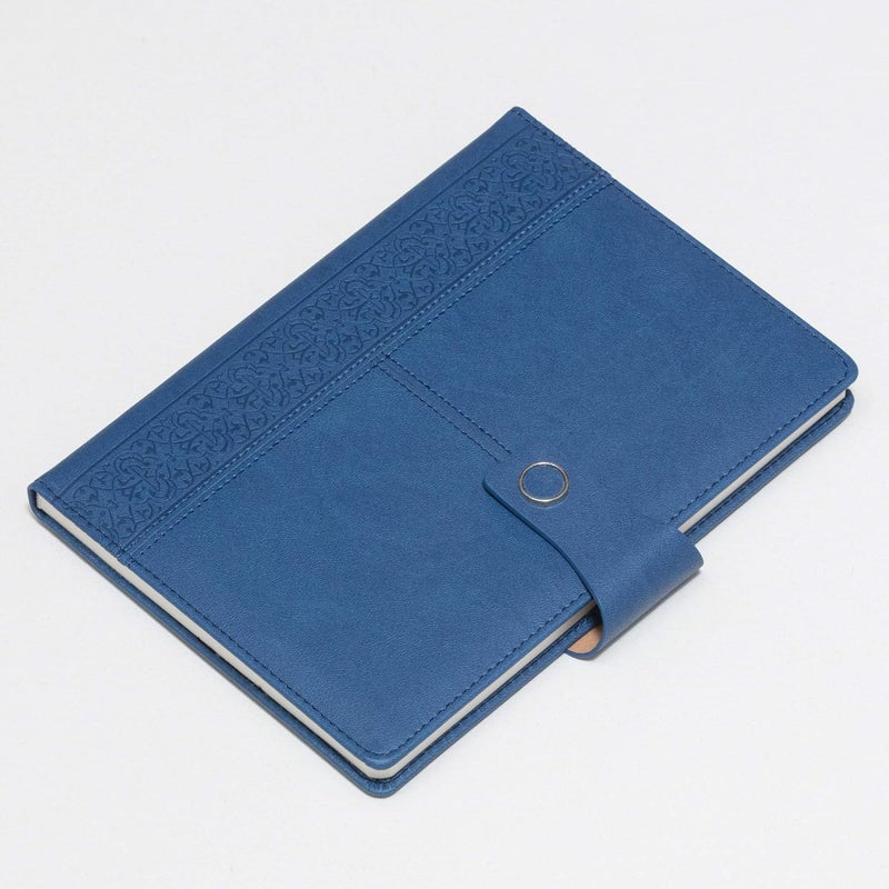 Regal A-5 PU Leather Stylish & Durable Hardcover Notebook Diary Journal with Magnetic Flap Closure and Pen Holder, 192 pages, 80 gsm (Cobalt Blue) - Image 2