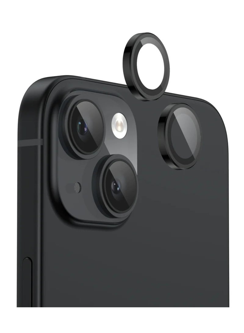 DIGI CORE iPhone 15 Plus Screen Protector 3 Pack 6.7 Inch 2.5D Curved Edges With iPhone 15 Plus Camera Lens Protector And Anti-Scratch iPhone Back PVC Clear Sheet Set (Black, iPhone 15 Plus) - Image 5