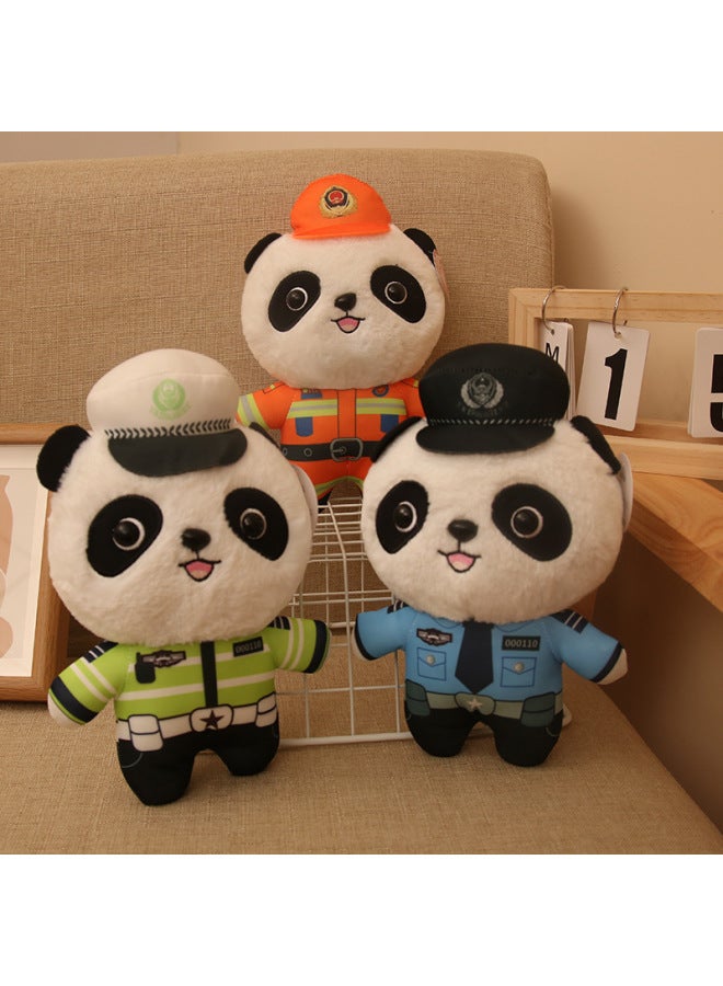 8 Inch Grab Doll Plush Toy Wedding Throw Doll Machine 20-25cm Animal Doll Wholesale-Specification:Police Panda-Colour:8inch 【1 Price/random Color】 - Image 1