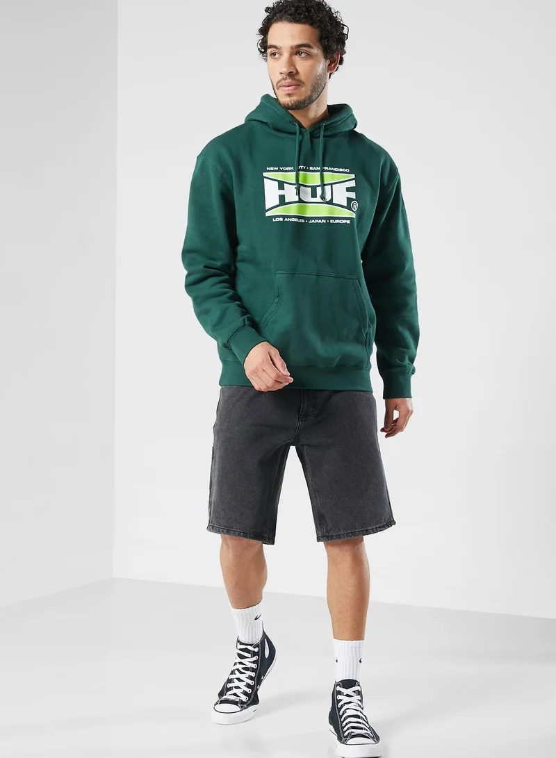 HUF Logo Bolt Hoodie