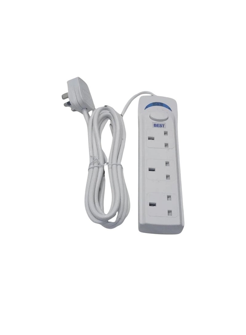 BEST Extension Board 3 Socket with ON/OF Switch - Image 1