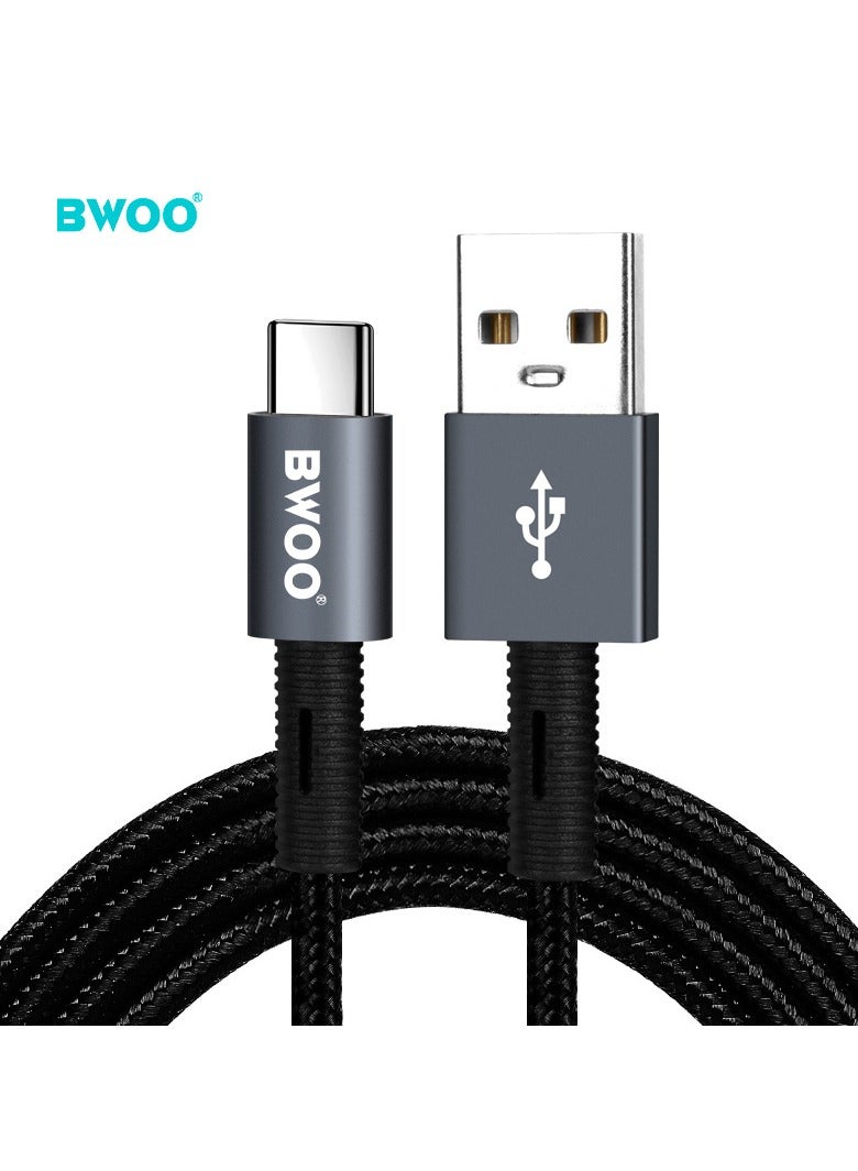 BWOO Usb-A To Type-C Charging Data Cable Black - Image 1