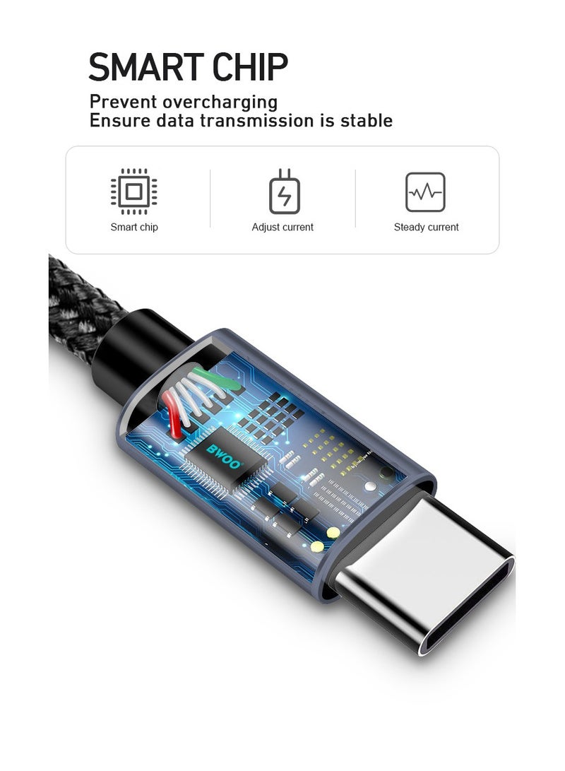 BWOO Usb-A To Type-C Charging Data Cable Black - Image 5