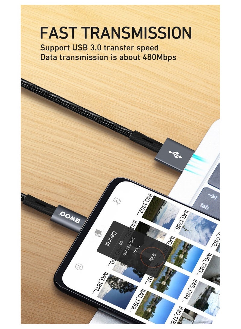 BWOO Usb-A To Type-C Charging Data Cable Black - Image 4