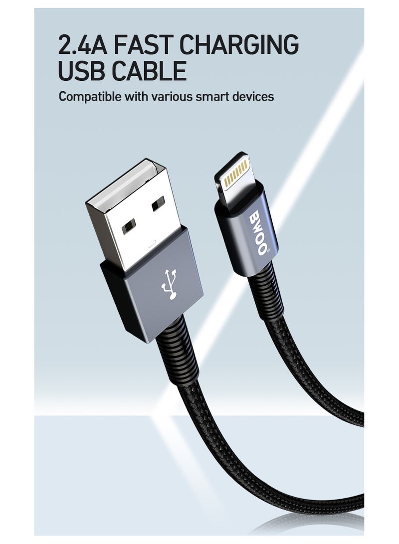 BWOO Usb-A To Type-C Charging Data Cable Black - Image 2