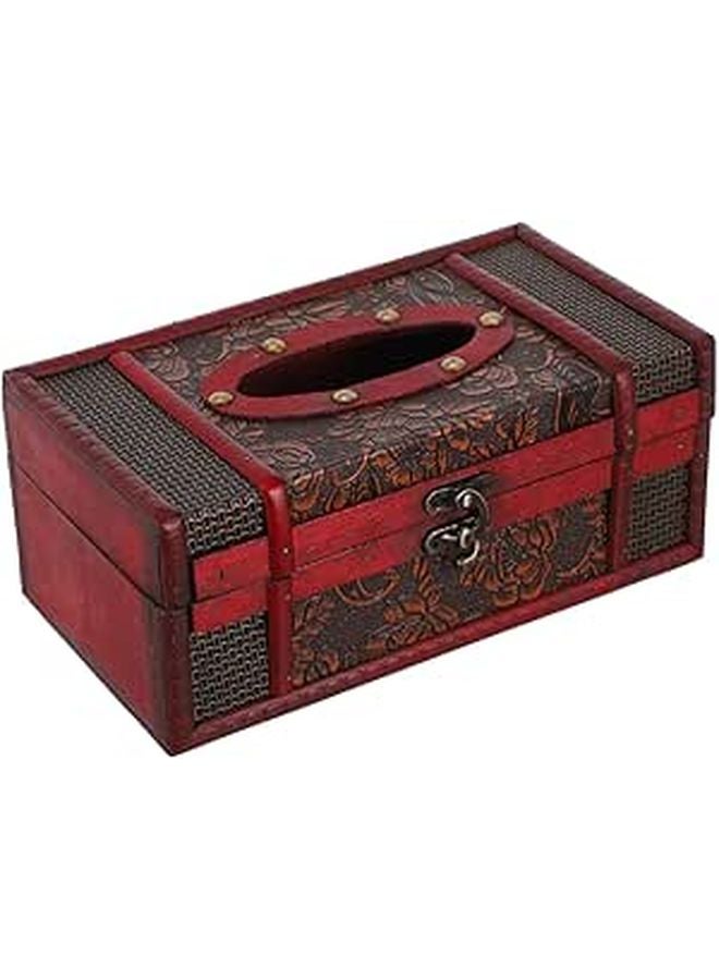 Classic Vintage Antique Tissue Box Holder Car Home Decorative Napkin Organizer - Image 1