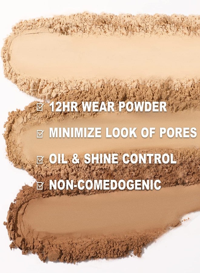Focallure Matte Pressed Powder, Long Lasting, Lightweight, Controls Shine, Tinted, Translucent, Portable Compact, Fills Fine Lines, Finishing Powder, Vegan, Cruelty-Free (Wheat, 8.4G/0.29OZ) - Image 4