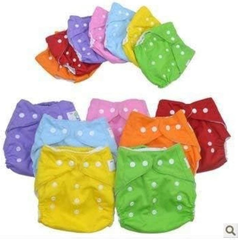 Spaceshoop Reusable Adjustable Baby Cloth Diapers, 2 Pack - Image 3