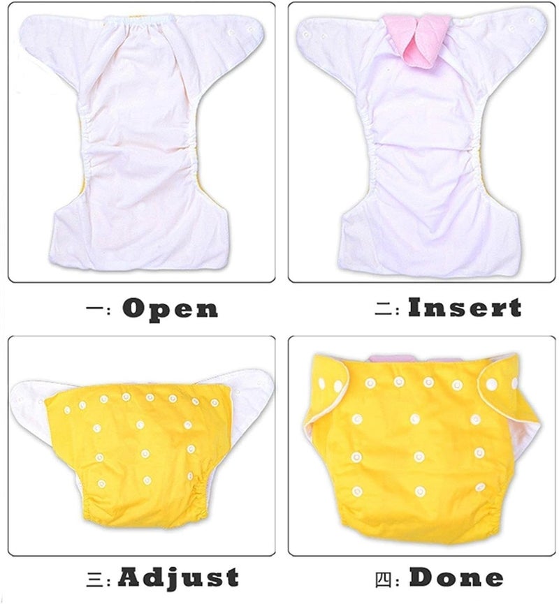 Spaceshoop Reusable Adjustable Baby Cloth Diapers, 2 Pack - Image 2