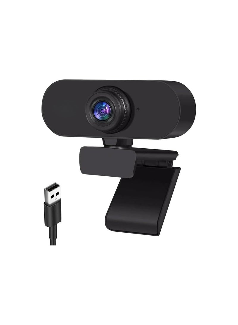 1080P Webcam with Microphone – Autofocus USB Device for Video Calling and Streaming