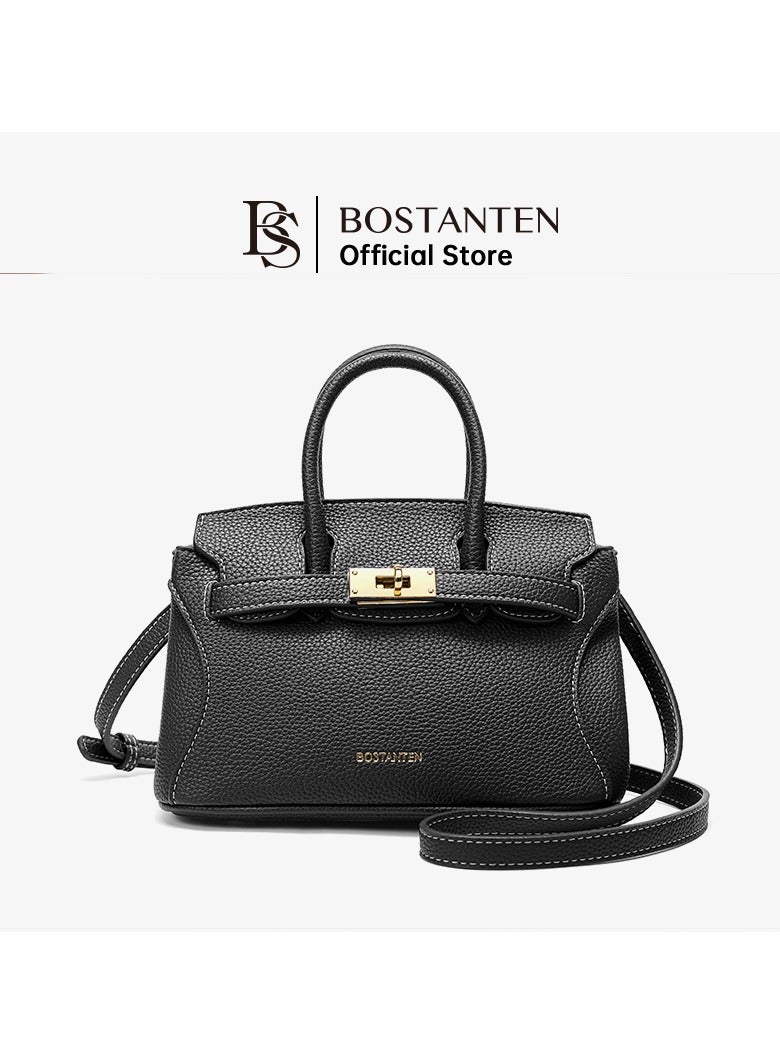 بوستانتن حقيبة اليد النسائية BOSTANTEN كارولين – حقيبة يد أنيقة باللون الأسود للسيدات  - Image 1