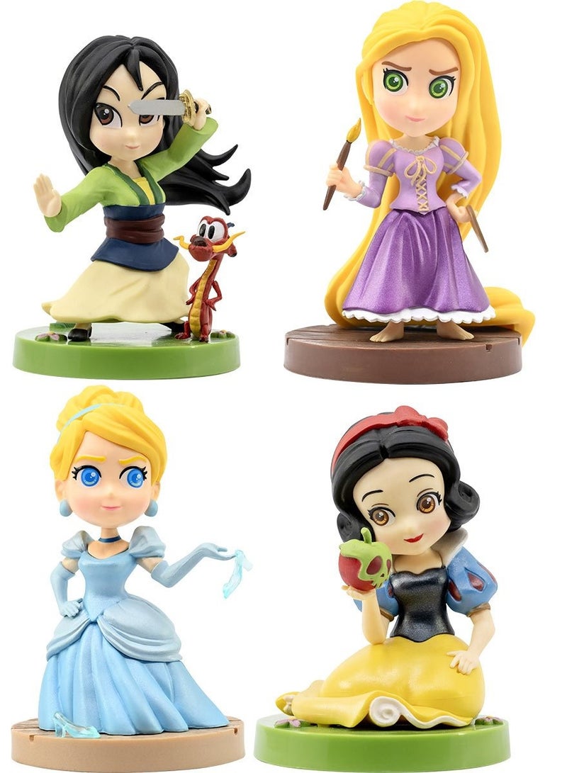 Disney سلسلة تماثيل ديزني للأميرات الكلاسيكية المسحورة، قطعة واحدة متنوعة (قد يختلف الشخصية) كل واحدة تباع بشكل منفصل | تمثال عرض | سنو وايت | سندريلا | رابونزل | موالان | هدية مثالية لجمع الهدايا والأطفال - Image 1