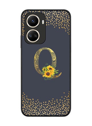 Rugged Black edge case for Huawei nova 10 SE Slim fit Soft Case Flexible Rubber Edges Anti Drop TPU Gel Thin Cover - Custom Monogram Initial Letter Floral Pattern Alphabet - Q (Grey ) - pzsku/ZBA5FE63C0452A1D75B42Z/45/_/1673877215/30c6e884-38b7-458d-97a2-f82f2c0fa1f5