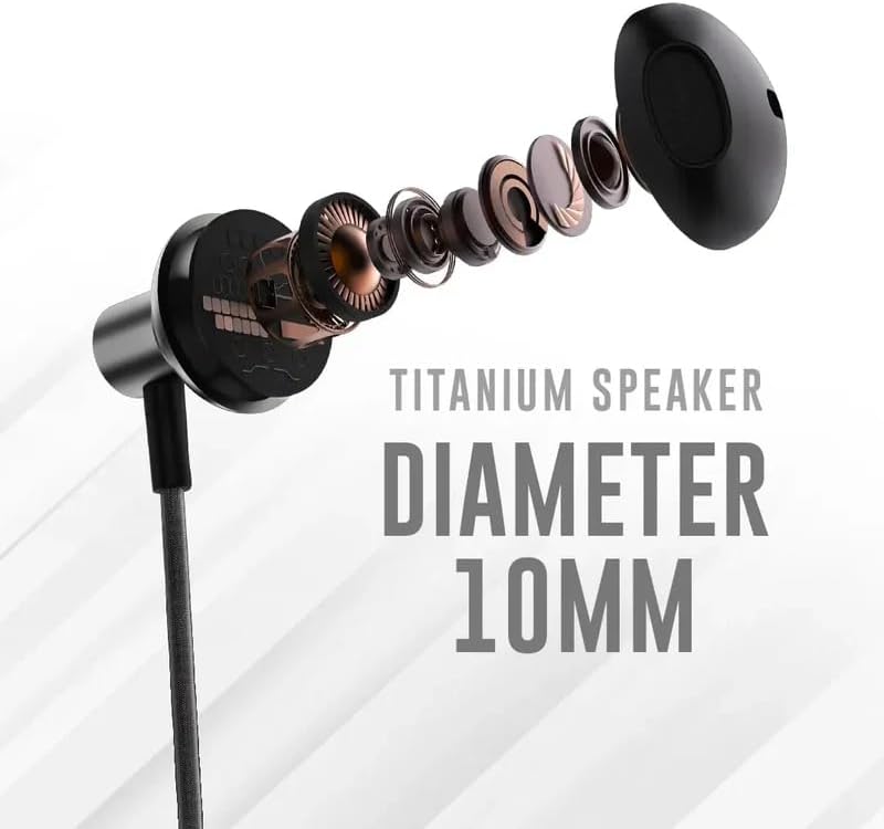 Hifuture MI5 Semi-In-ear USB-C Wired Earphones with Mic, Hi-Res Sound, Black - Image 2